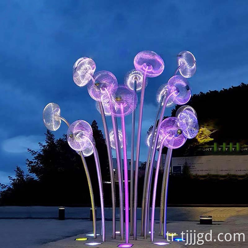 Outdoor Stainless Steel Jellyfish Sculpture